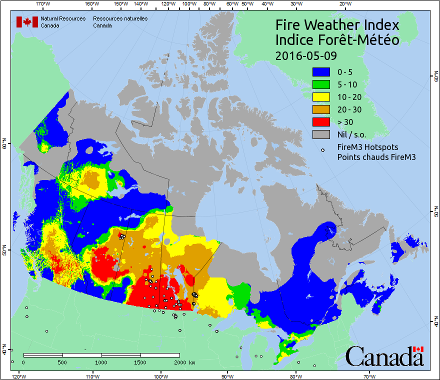 Daily Hotspots / FWI