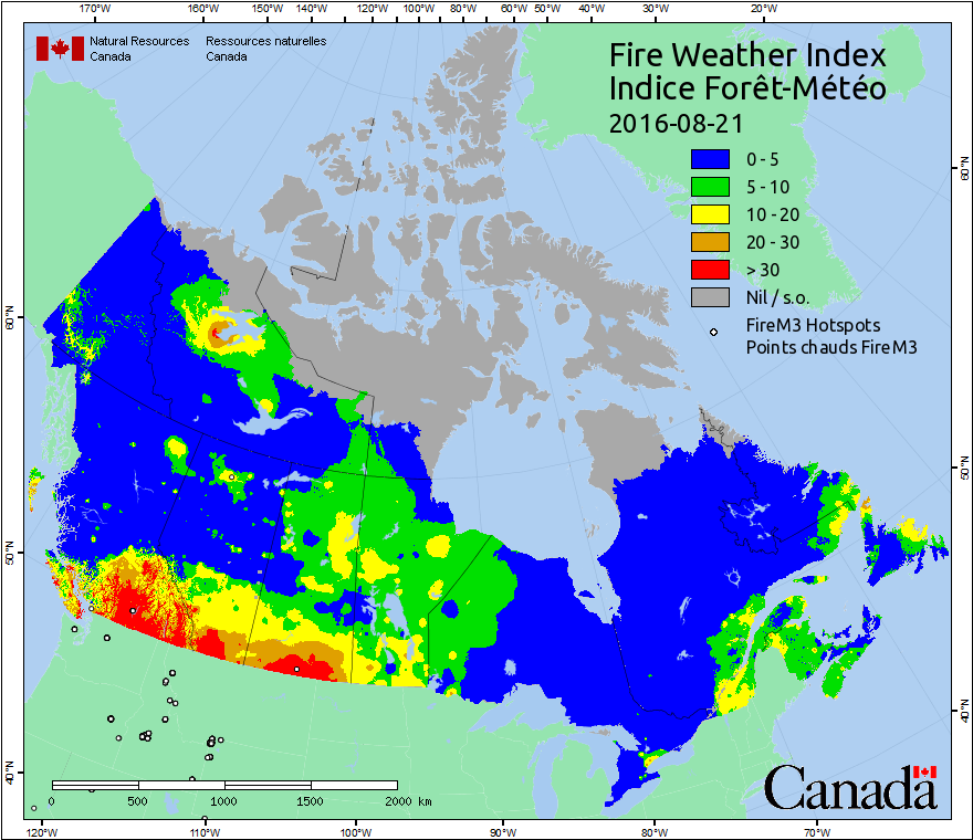 Daily Hotspots / FWI