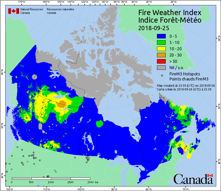 Daily Hotspots / FWI
