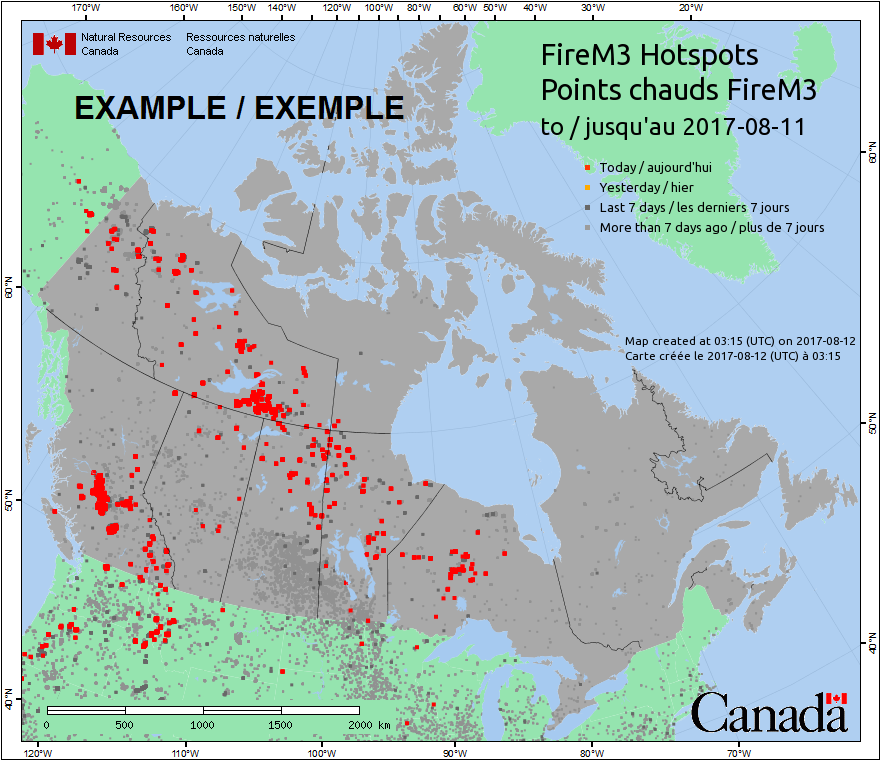 Canadian Wildland Fire Information System  Metadata