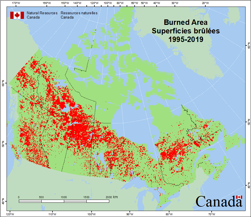 What Is On Fire In Canada Map