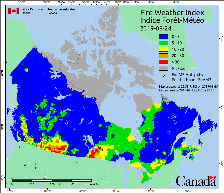 Map Of Canada Fires Maps of the World