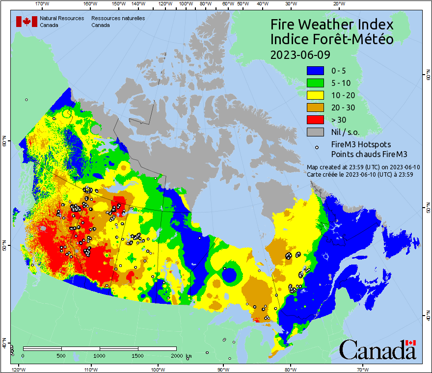 Canadian Wildland Fire Information System - Incendios en Canadá - Forum USA and Canada