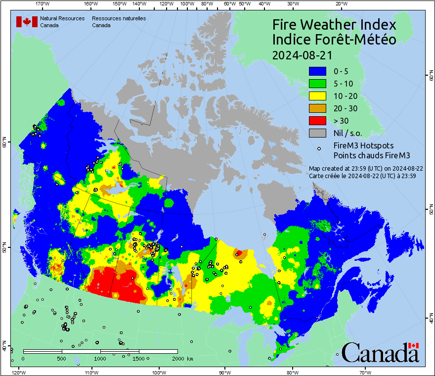 Daily Hotspots / FWI