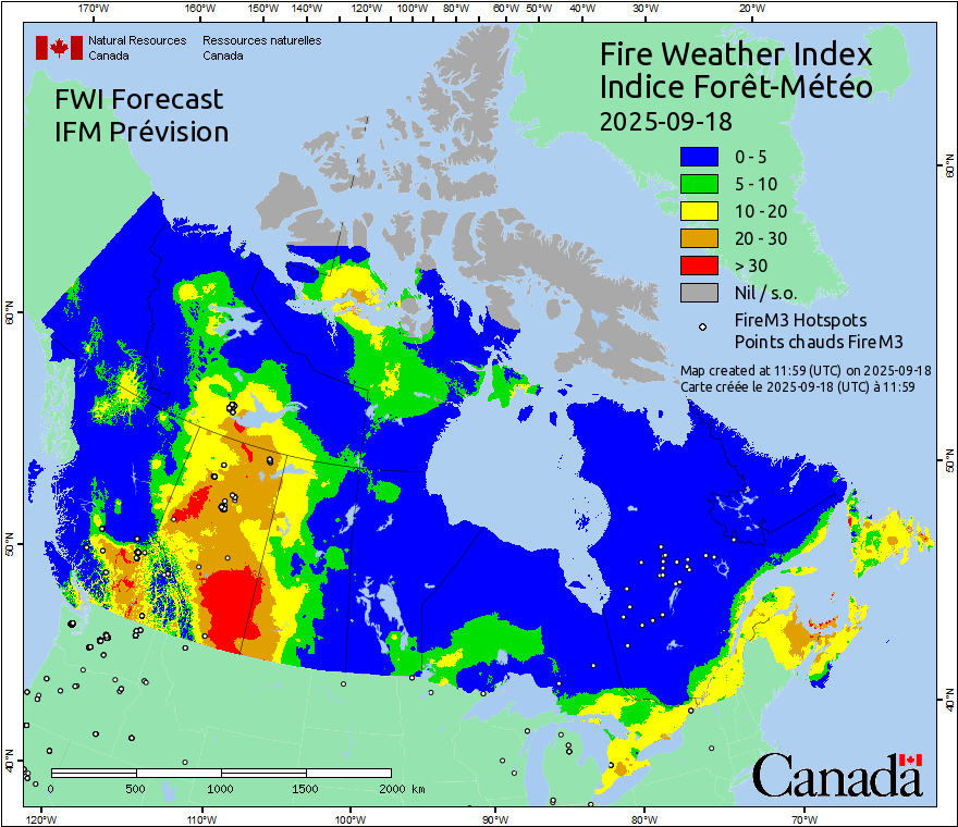Daily Hotspots / FWI