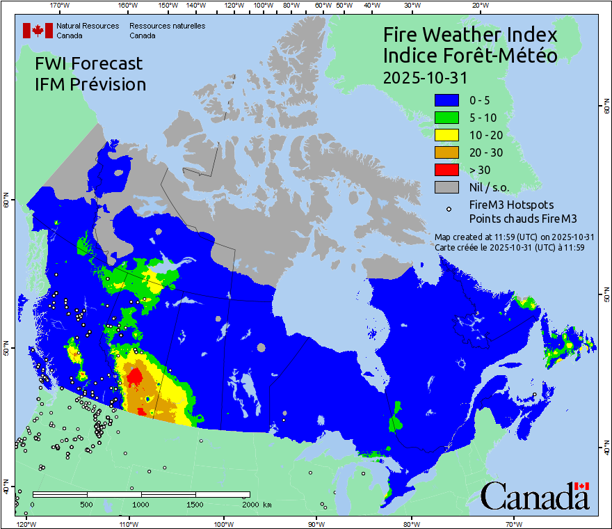 Daily Hotspots / FWI