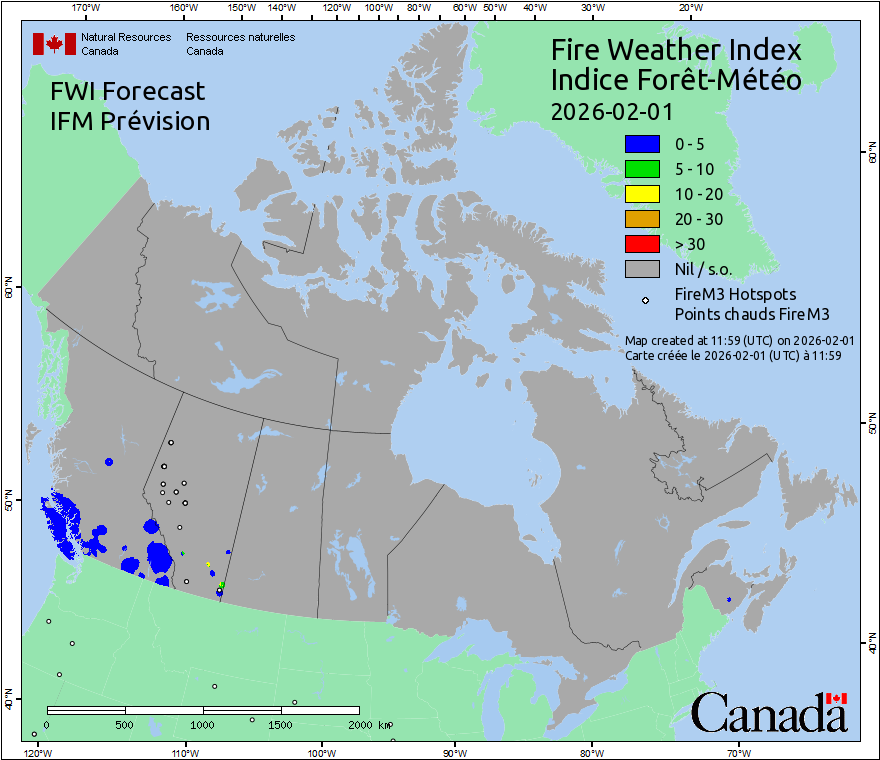 Daily Hotspots / FWI
