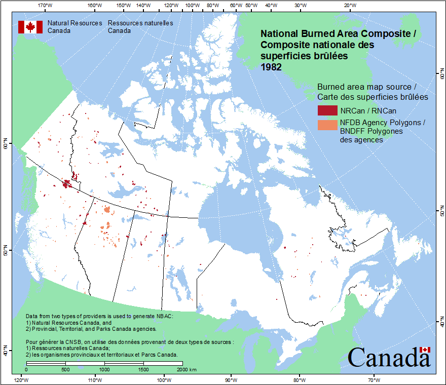 National Burned Area Composite