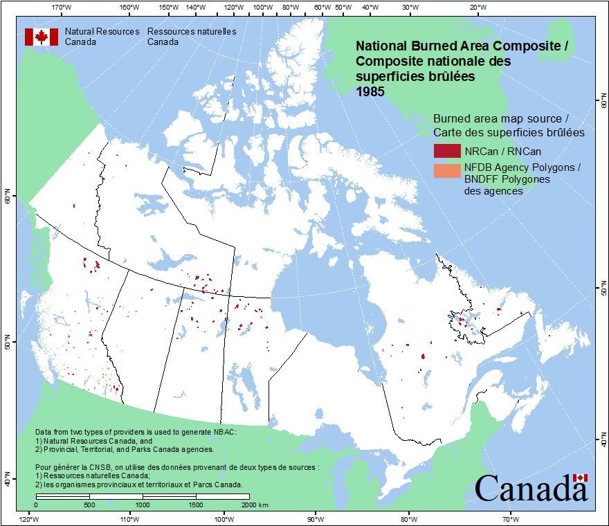 National Burned Area Composite