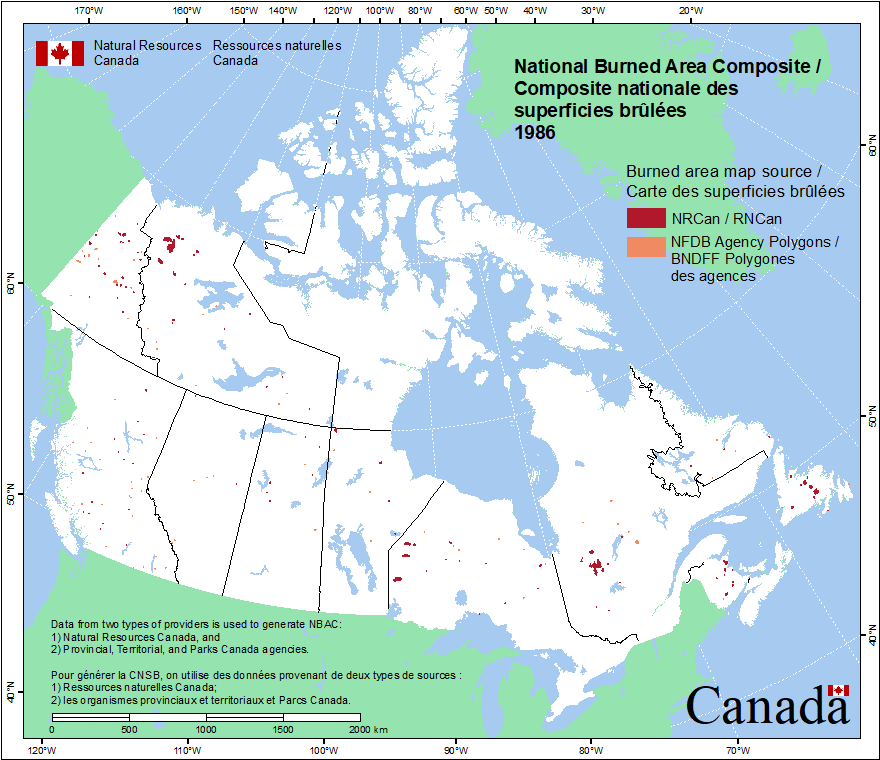 National Burned Area Composite