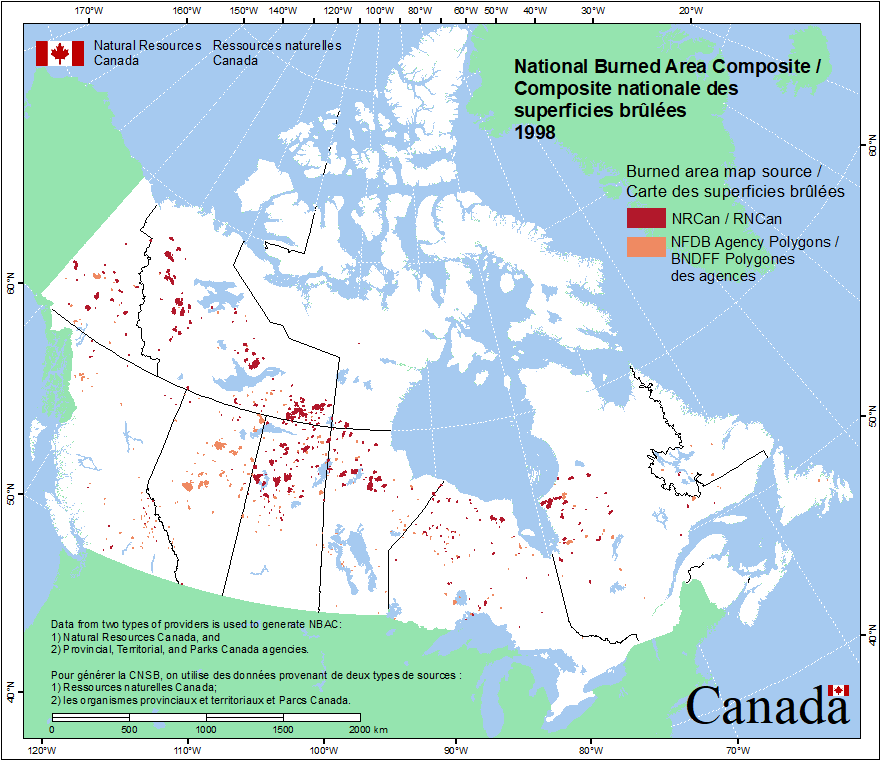 National Burned Area Composite