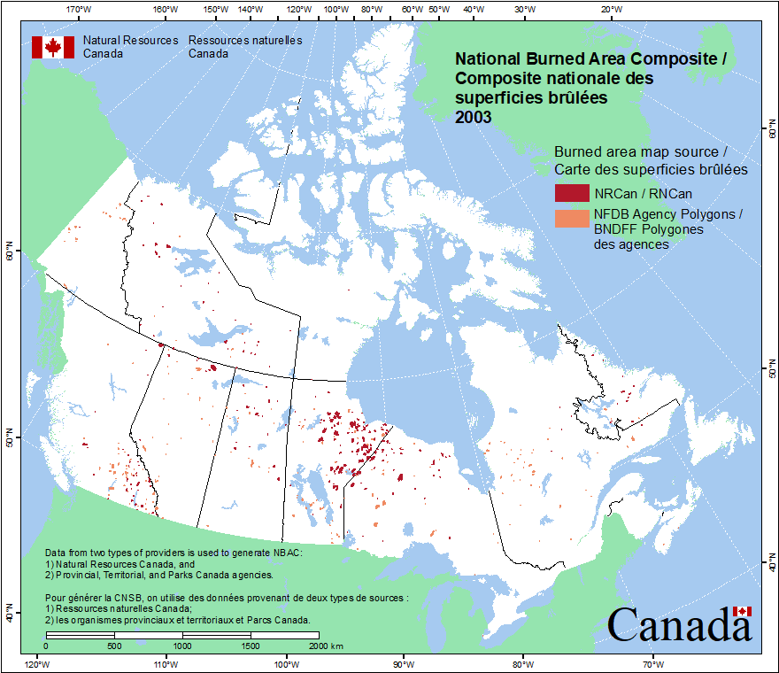 National Burned Area Composite