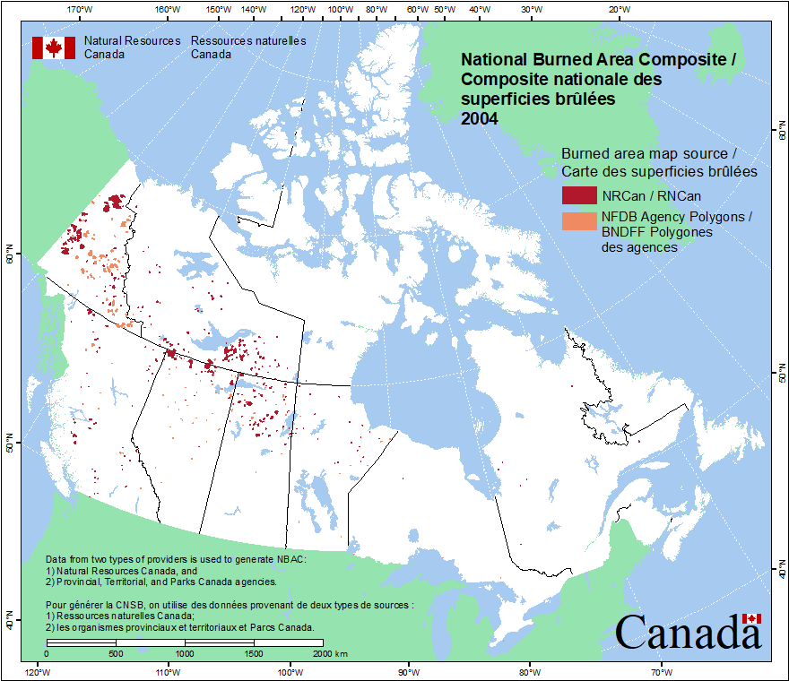 National Burned Area Composite