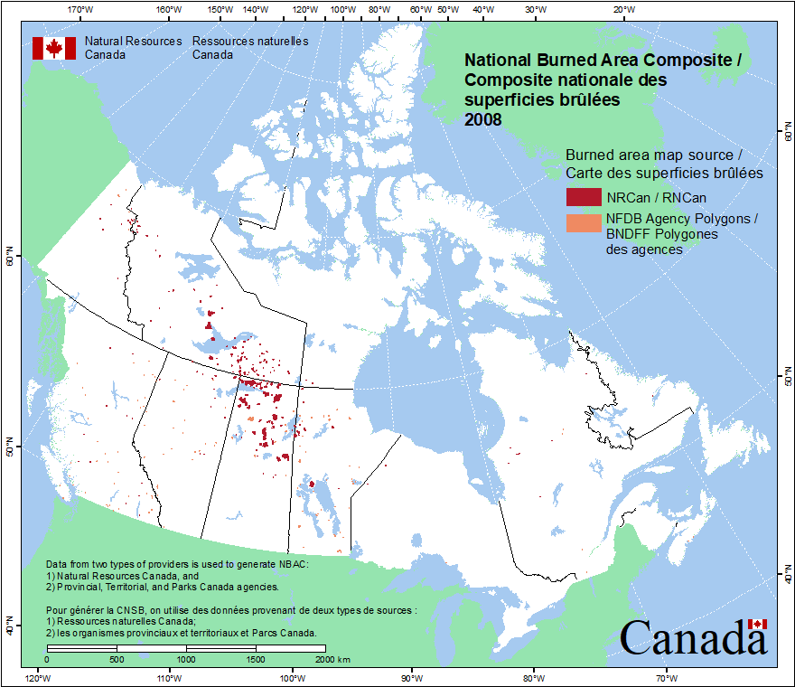 National Burned Area Composite