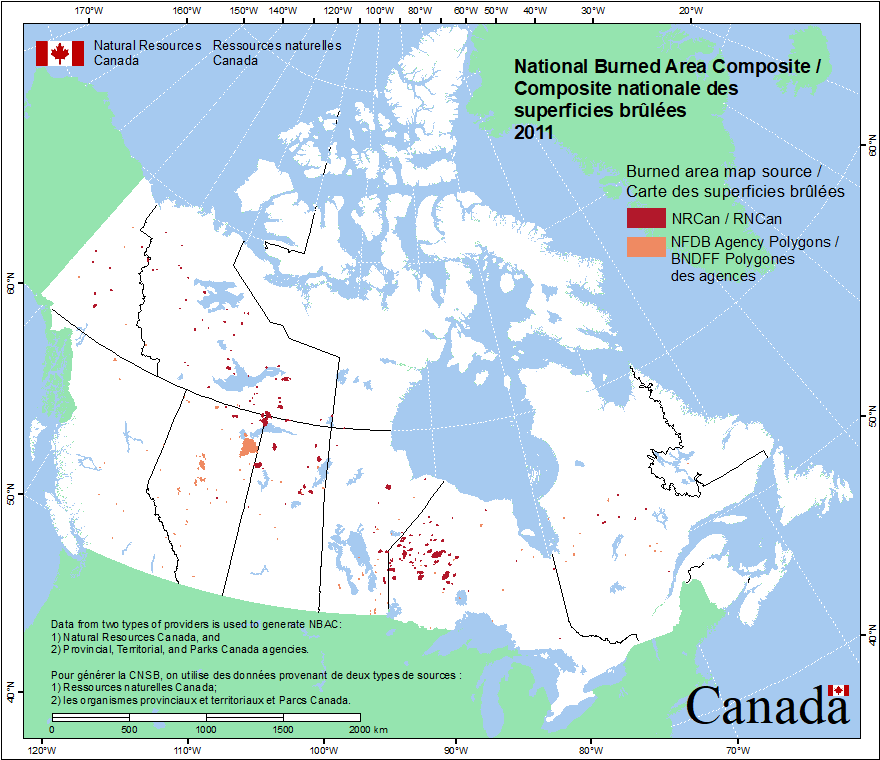 National Burned Area Composite