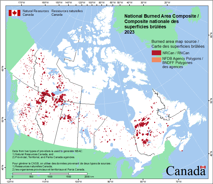 National Burned Area Composite