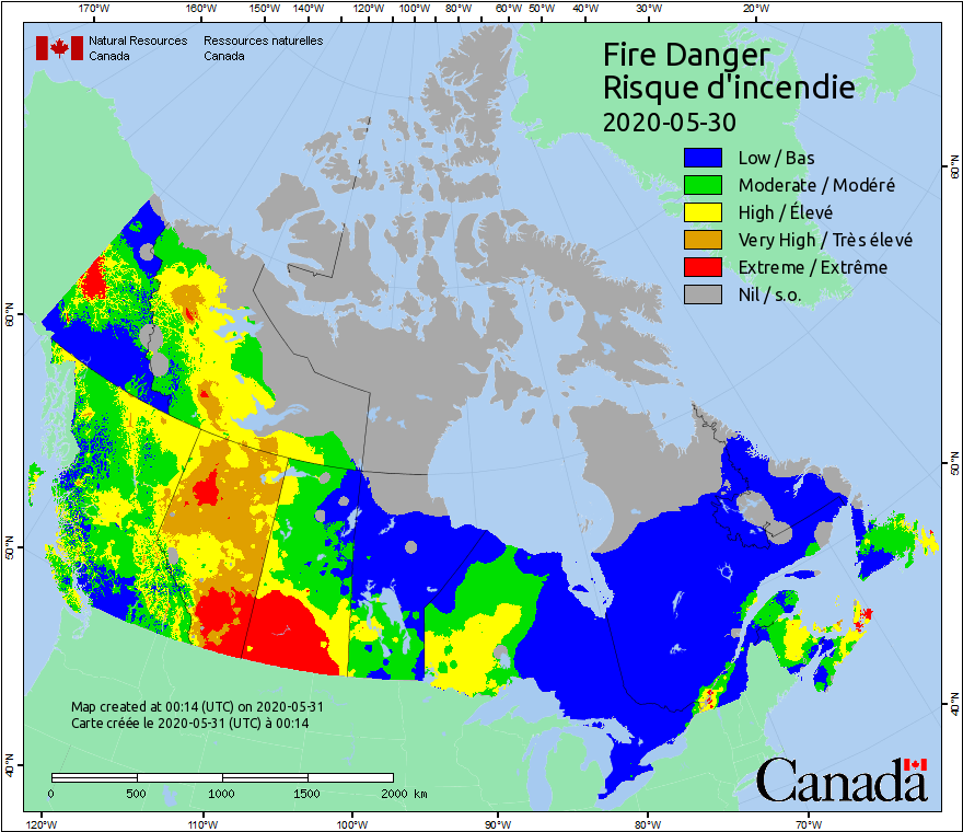 Canadian Wildland Fire Information System | Fire Weather Maps