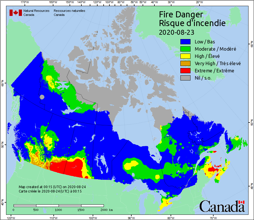 Canadian Wildland Fire Information System | Fire Weather Maps