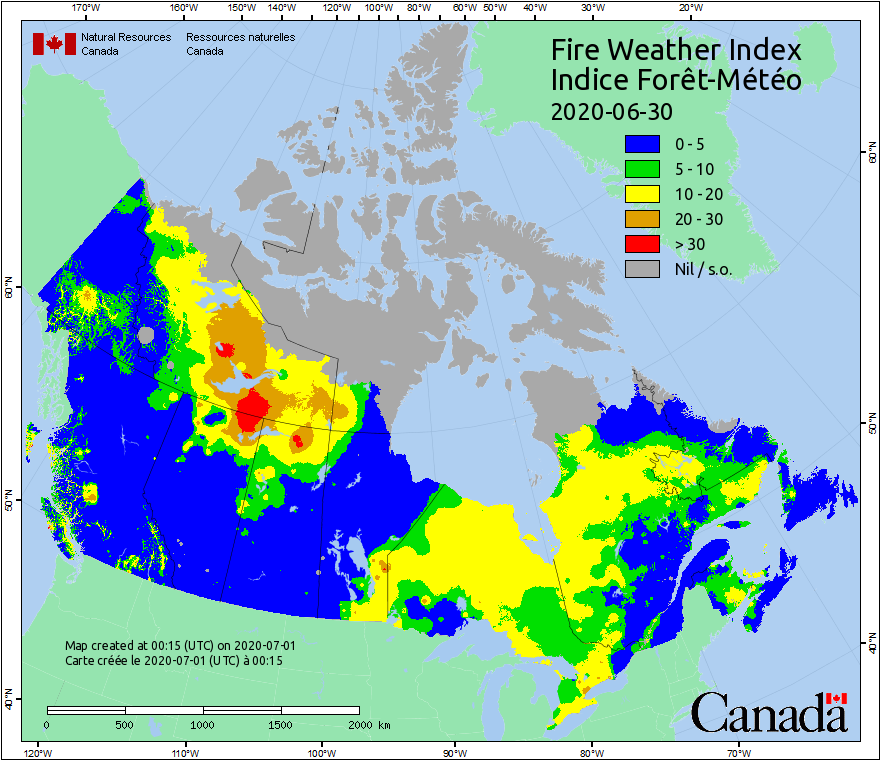 Canadian Wildland Fire Information System | Fire Weather Maps