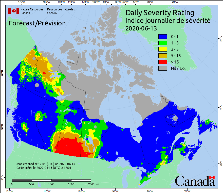 Canadian Wildland Fire Information System | Fire Weather Maps