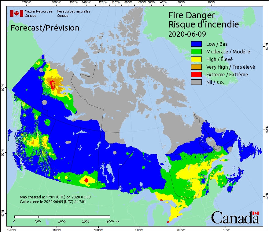 Canadian Wildland Fire Information System | Fire Weather Maps