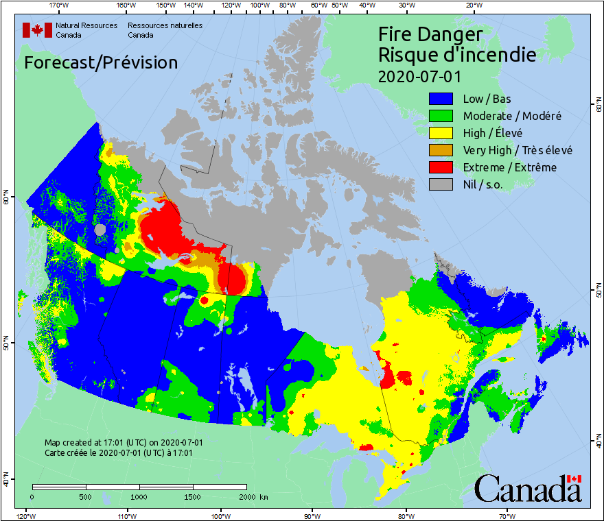 Canada Fire Map Current