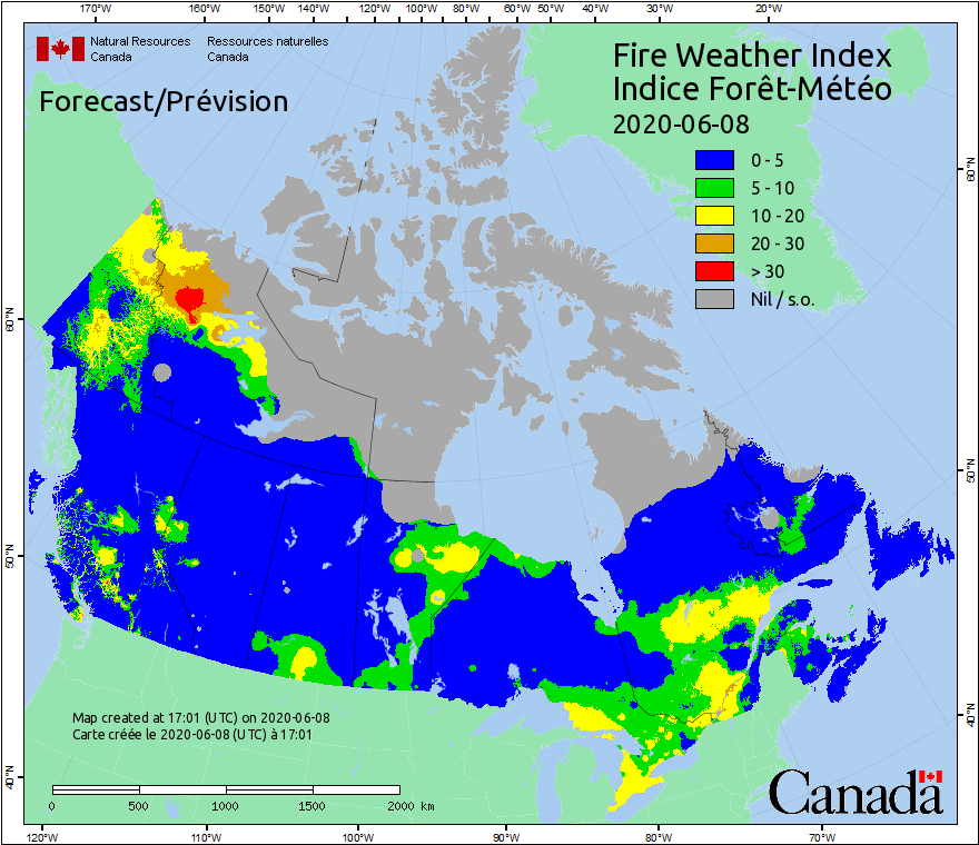 Canadian Wildland Fire Information System | Fire Weather Maps