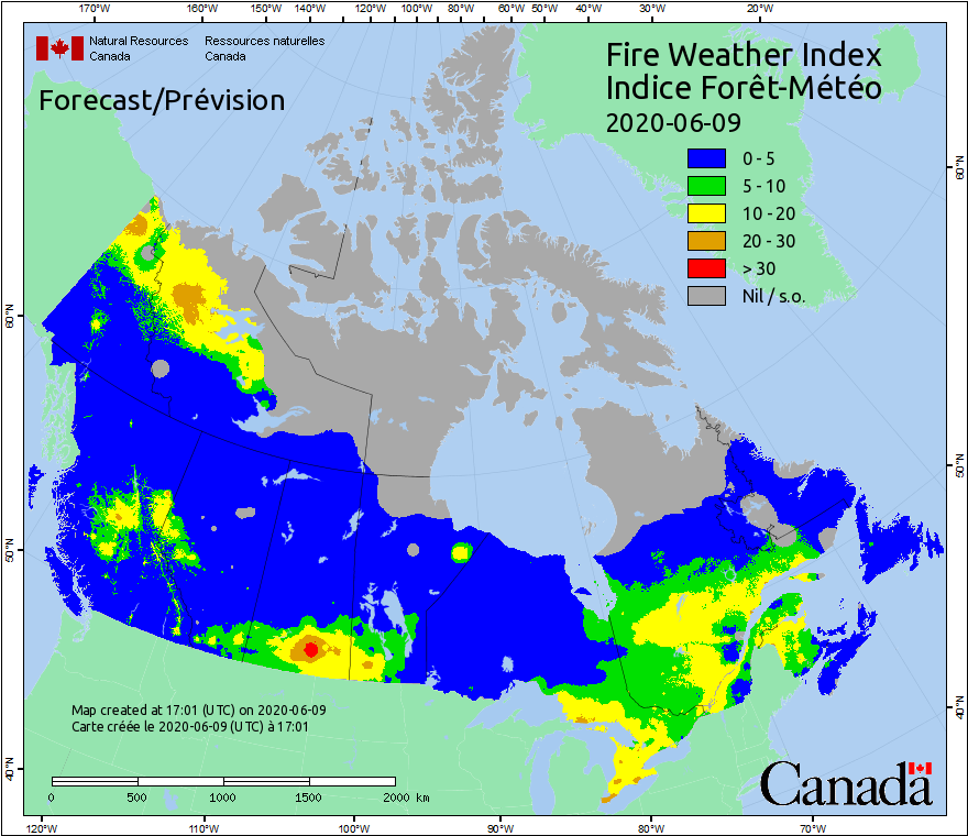 Canadian Wildland Fire Information System | Fire Weather Maps