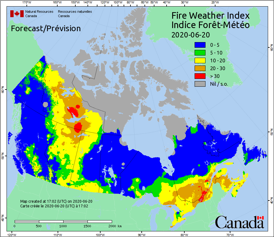 Canadian Wildland Fire Information System | Fire Weather Maps