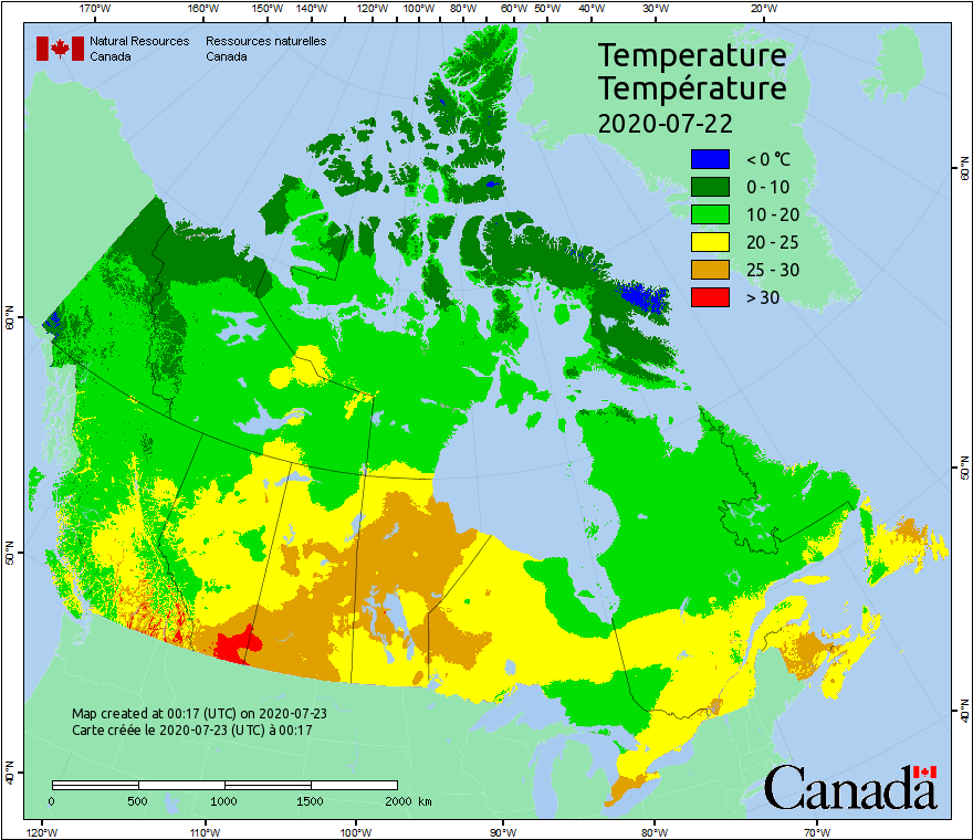 Canadian Wildland Fire Information System | Weather Maps