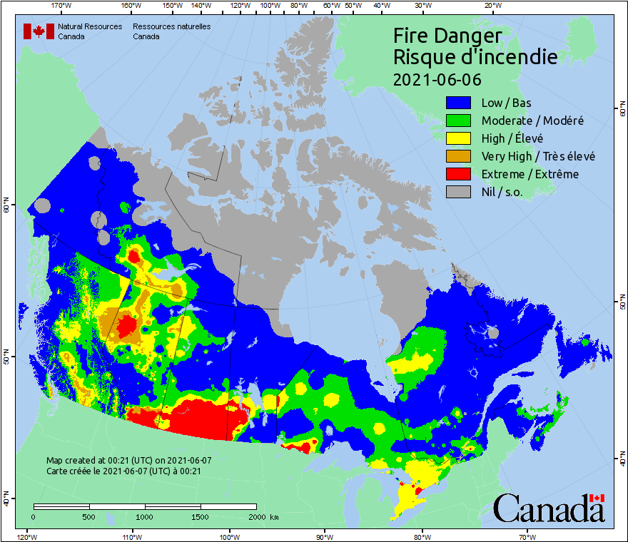 Canadian Wildland Fire Information System | Fire Weather Maps