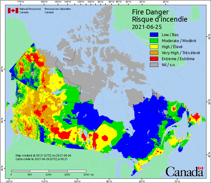 Canadian Wildland Fire Information System | Fire Weather Maps