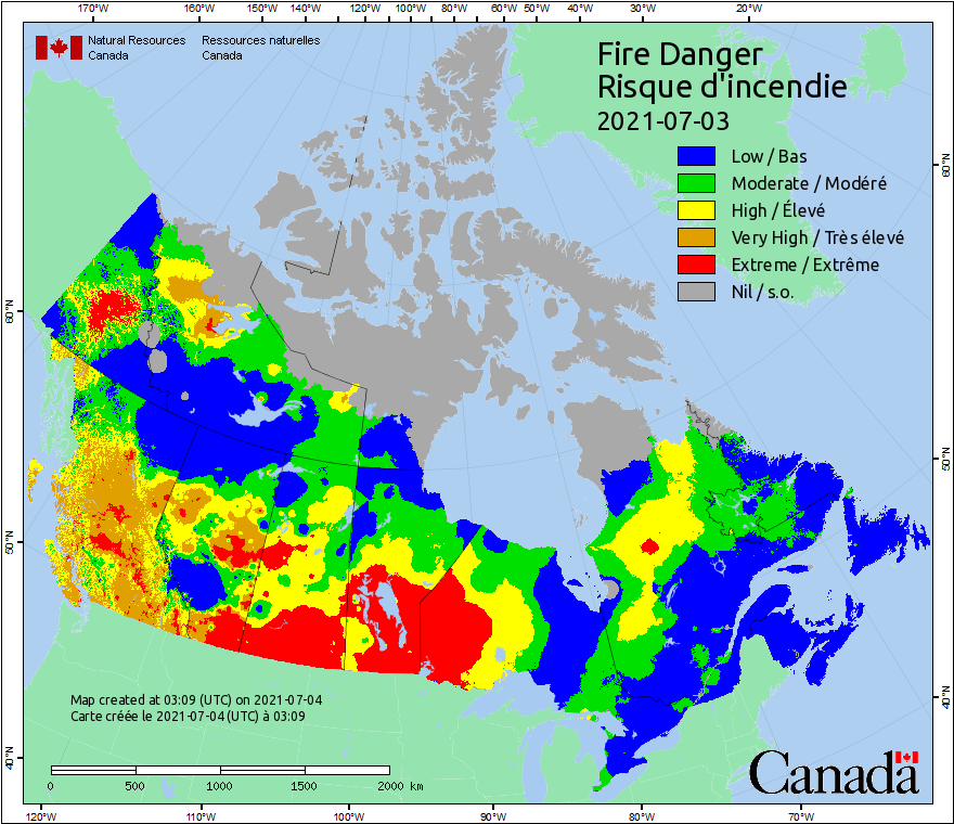 Canadian Wildland Fire Information System | Fire Weather Maps