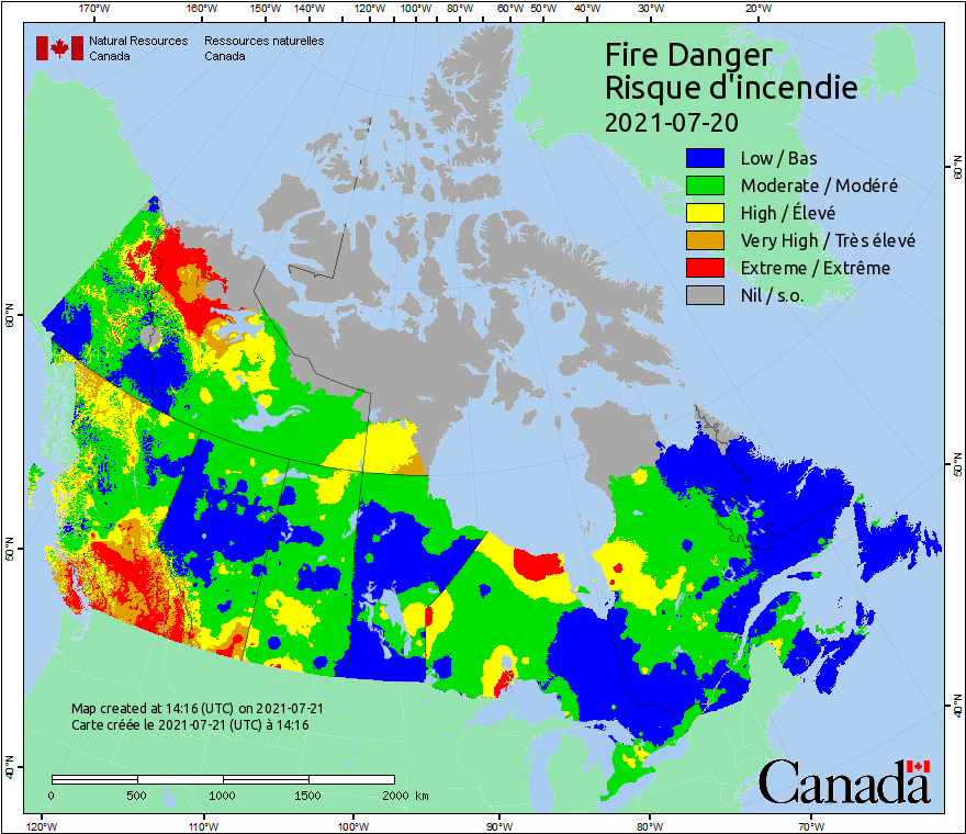 Canadian Wildland Fire Information System | Fire Weather Maps