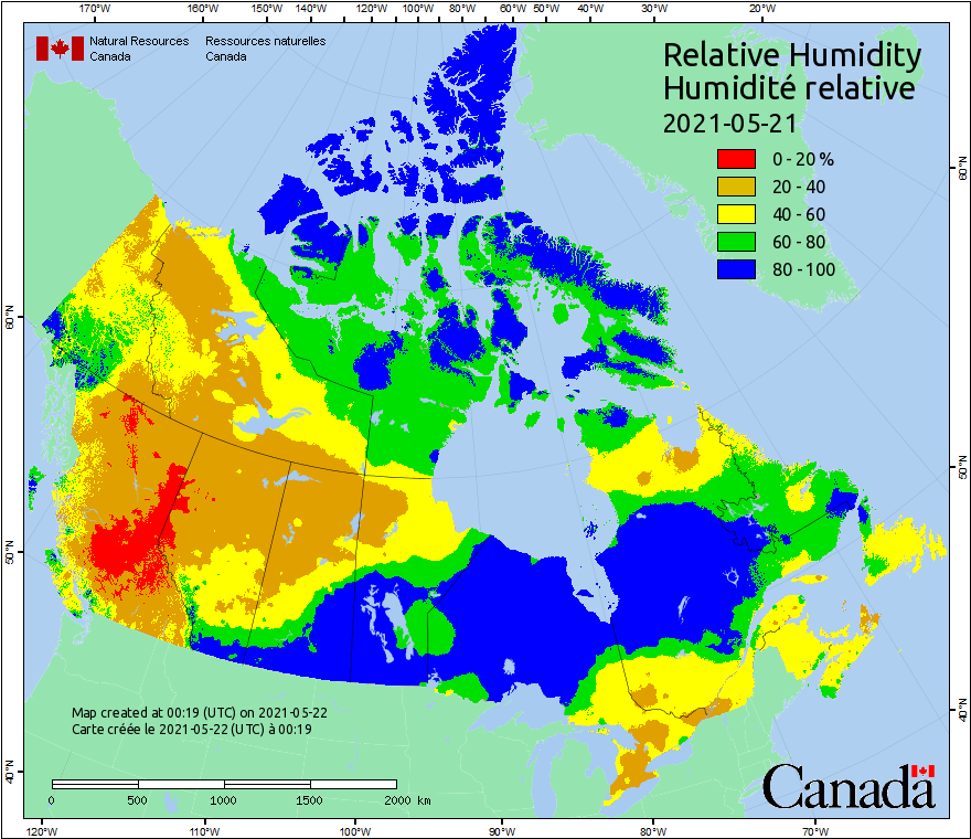 Canadian Wildland Fire Information System | Weather Maps