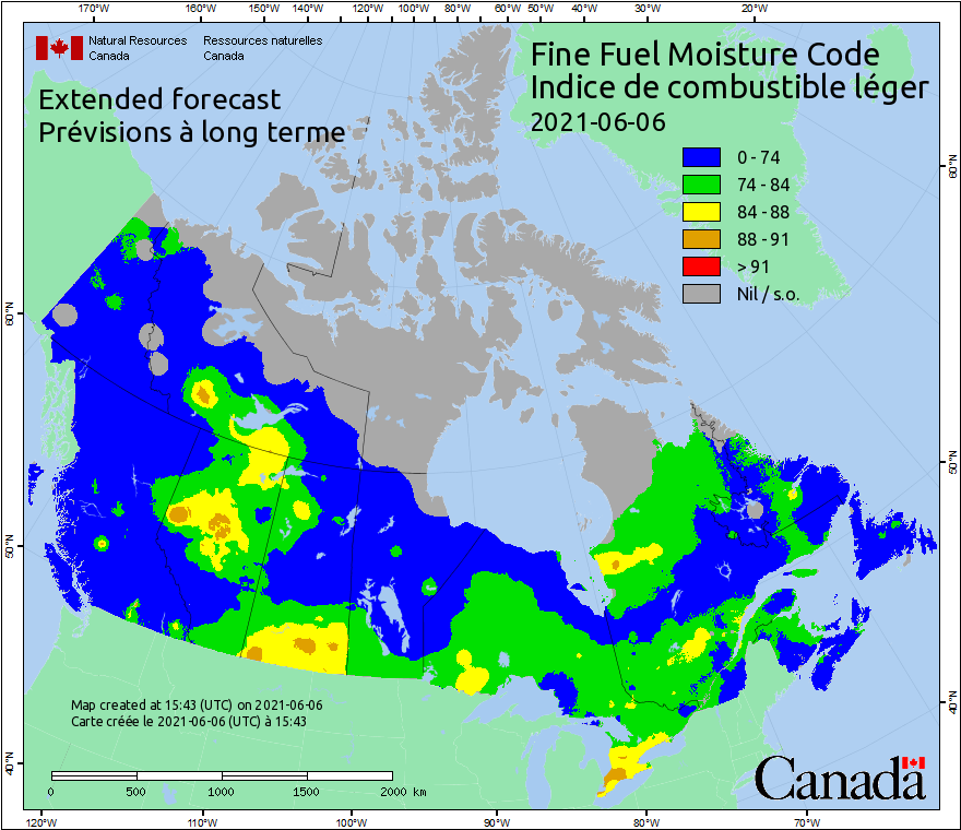 Canadian Wildland Fire Information System | Fire Weather Maps