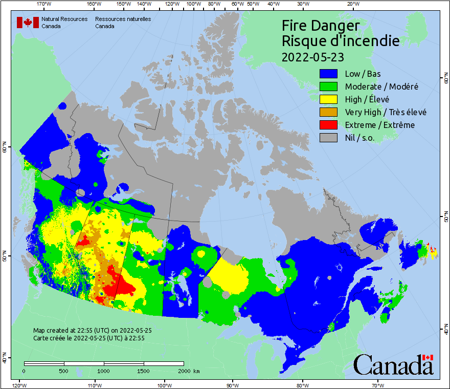 Canadian Wildland Fire Information System | Fire Weather Maps