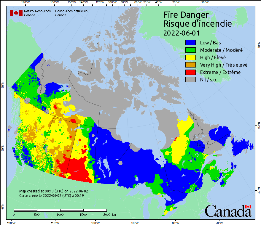 Canadian Wildland Fire Information System | Fire Weather Maps