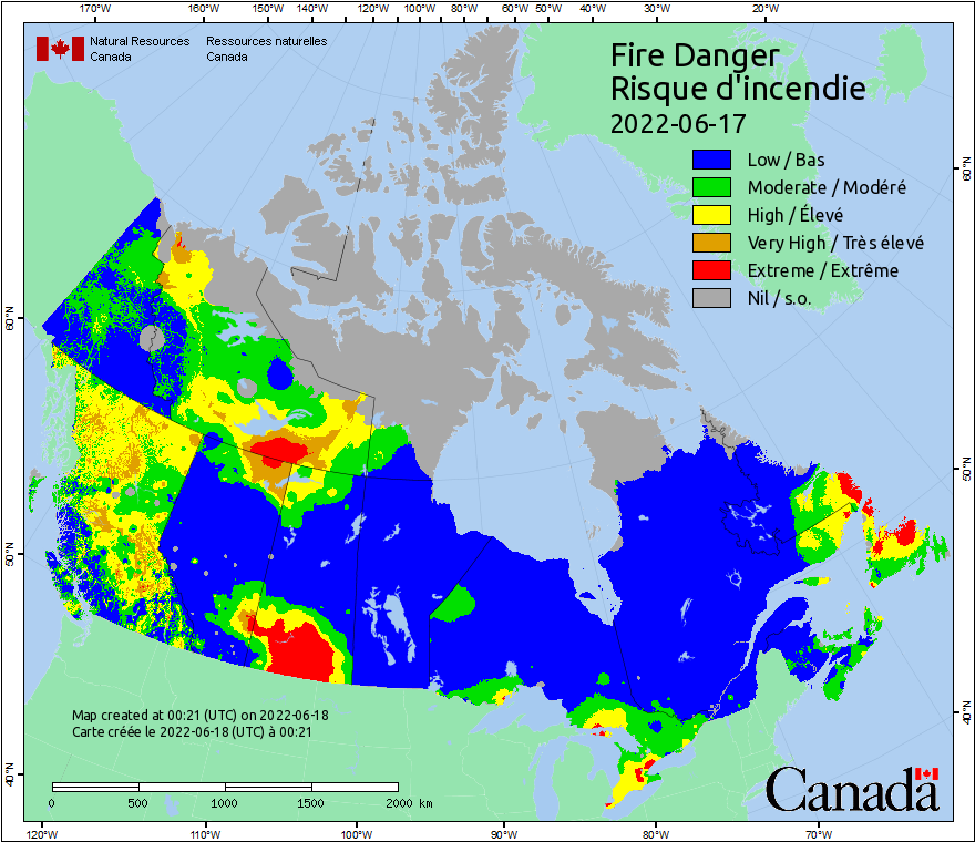 Canadian Wildland Fire Information System | Fire Weather Maps