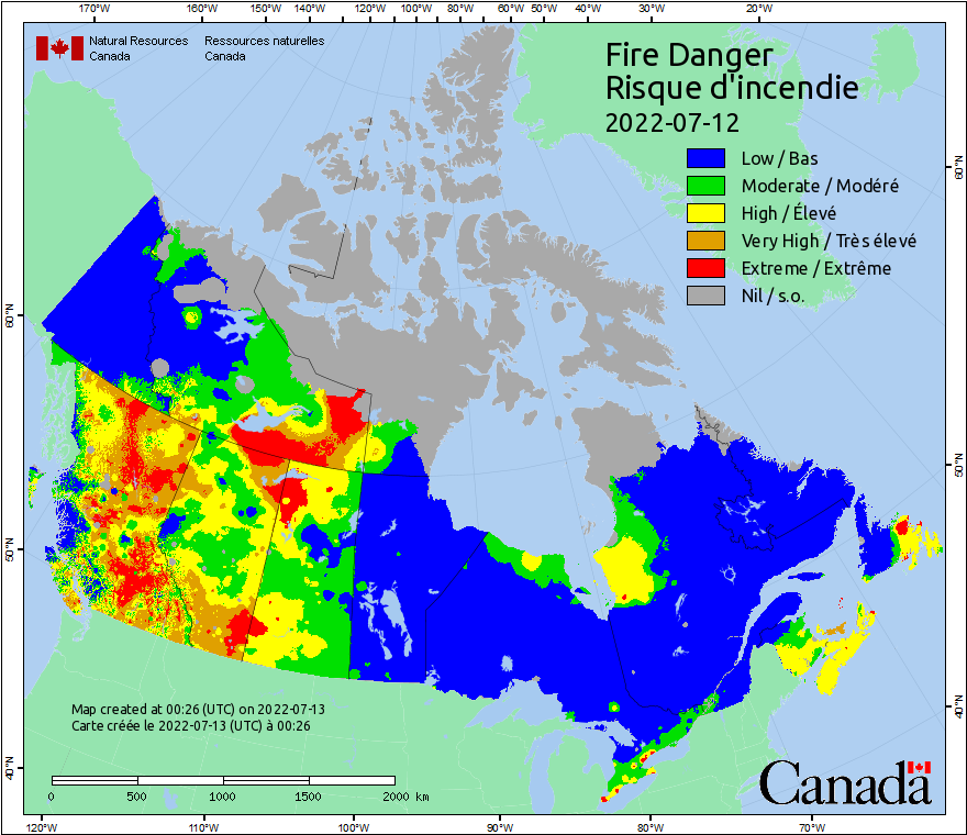 Canadian Wildland Fire Information System | Fire Weather Maps