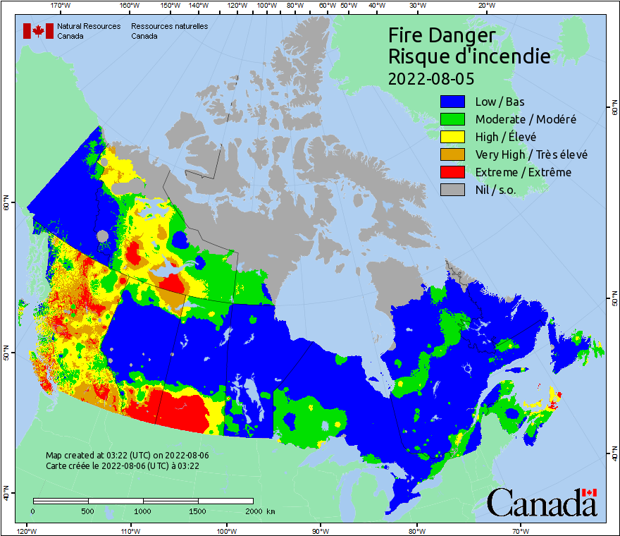 Canadian Wildland Fire Information System | Fire Weather Maps