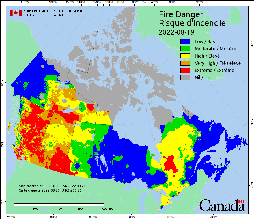 Canadian Wildland Fire Information System | Fire Weather Maps