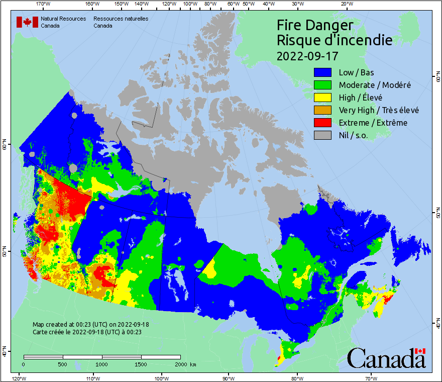 Canadian Wildland Fire Information System | Fire Weather Maps