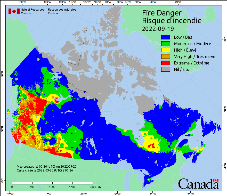 Canadian Wildland Fire Information System | Fire Weather Maps