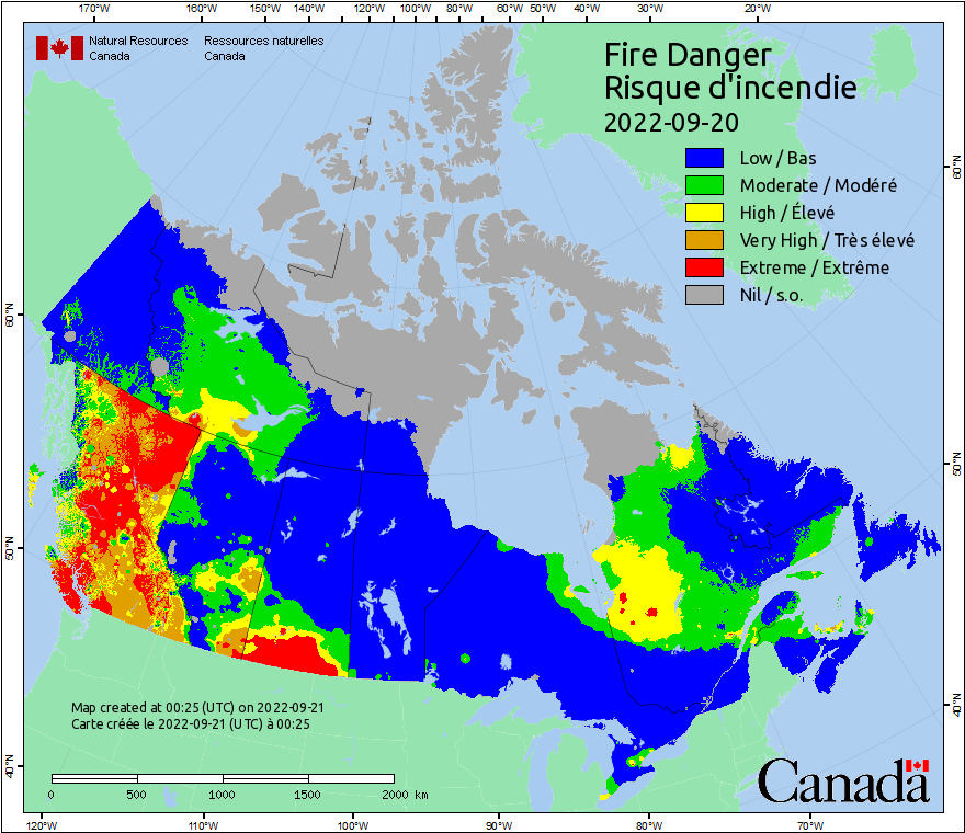 Canadian Wildland Fire Information System | Fire Weather Maps