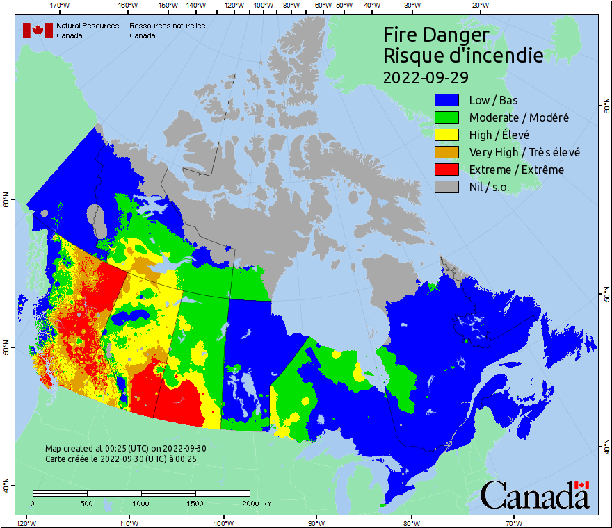 Canadian Wildland Fire Information System | Fire Weather Maps