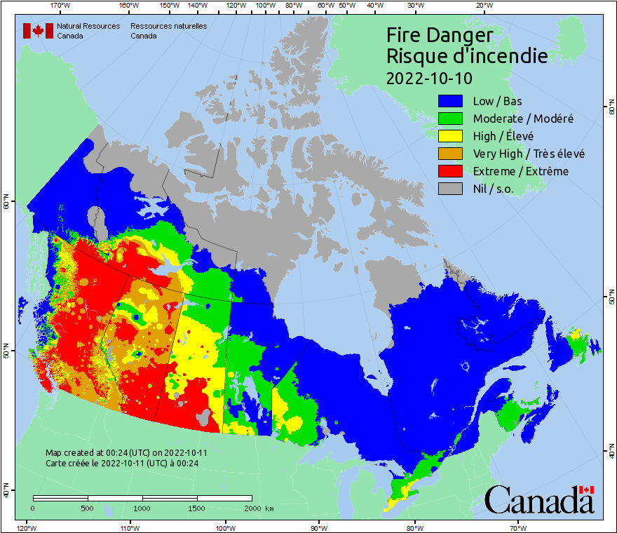 Canadian Wildland Fire Information System | Fire Weather Maps