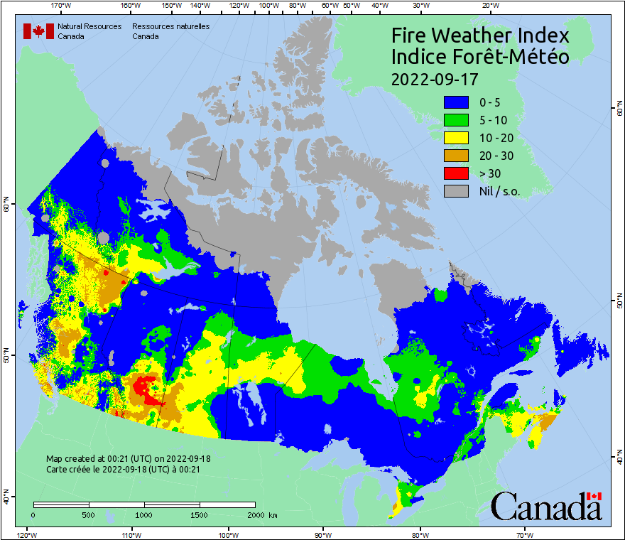 Canadian Wildland Fire Information System | Fire Weather Maps