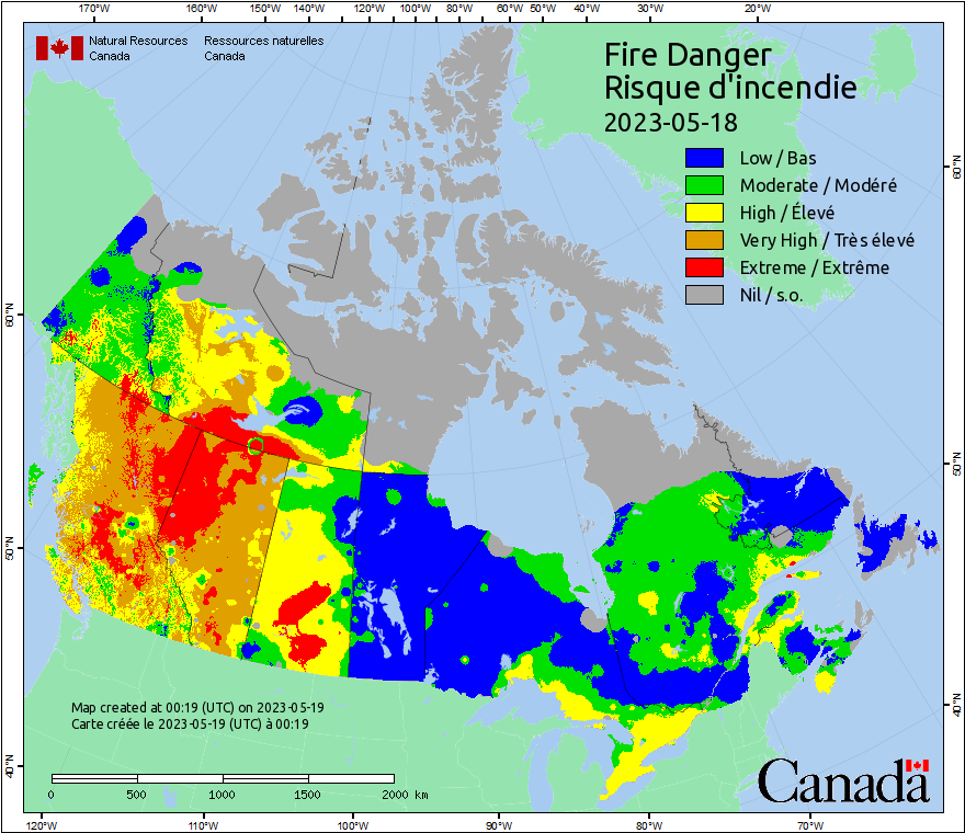 Canadian Wildland Fire Information System | Fire Weather Maps