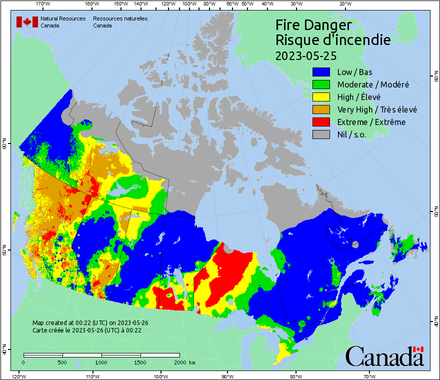 Canadian Wildland Fire Information System | Fire Weather Maps